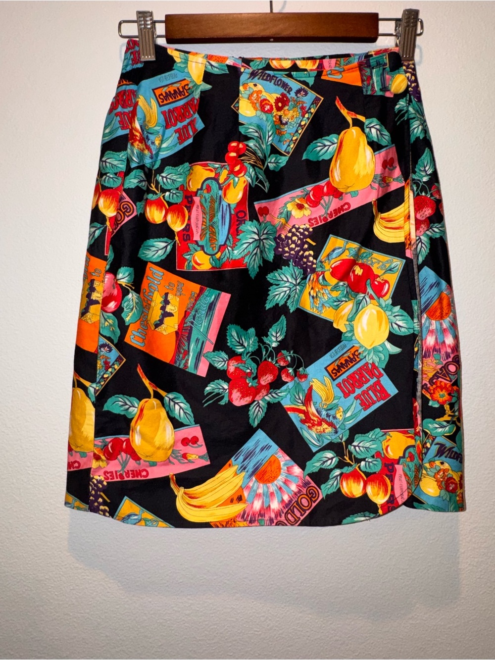 Vintage Alexander Campbell Fruit Print Skirt